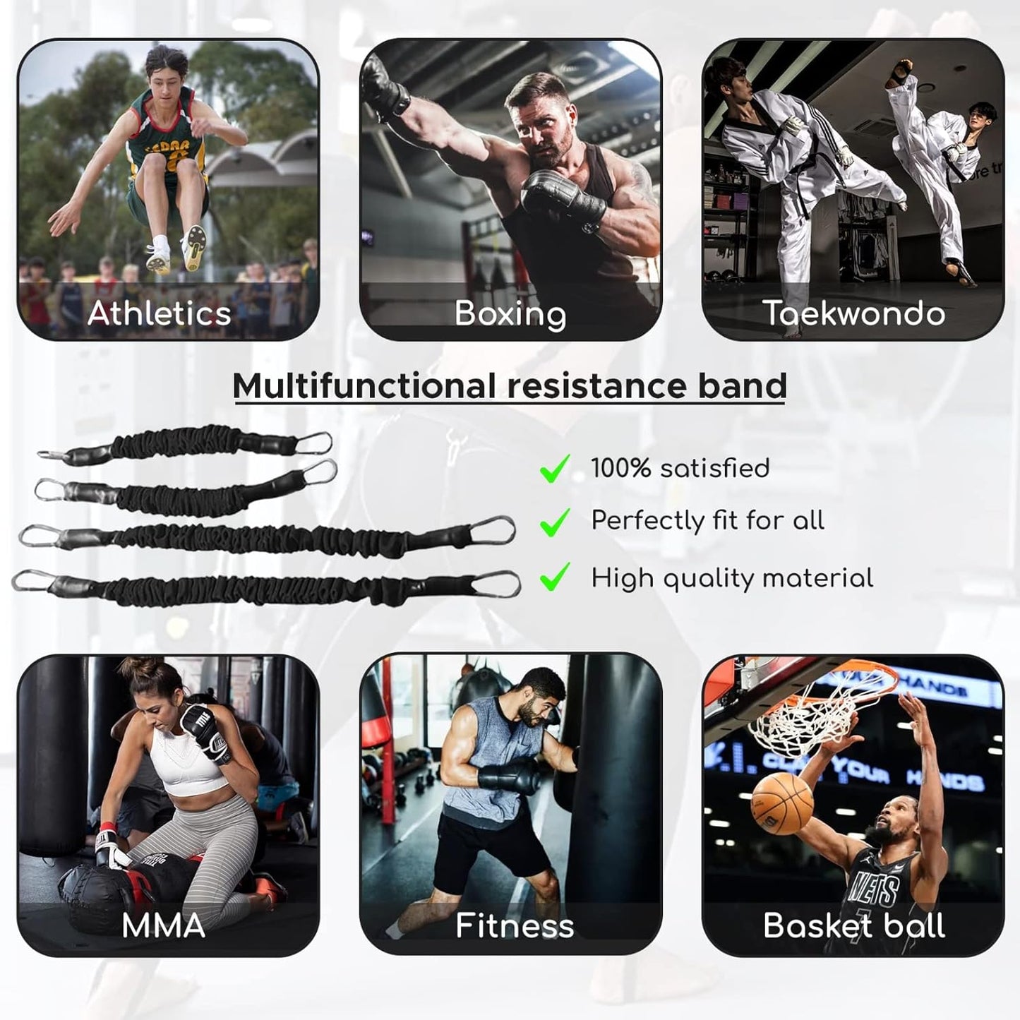 Kickboxing Resistance Bands